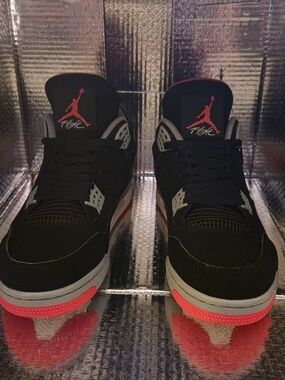 Jordan Retro 4 OG Bred (2019)Black Red Cement Grey 308497-060 Mens Size 13 MINT!